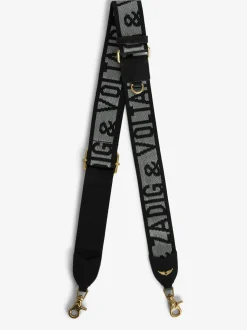Store Zadig & Voltaire Zadig Shoulder Strap Noirsilver